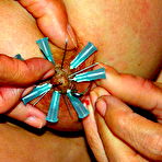 Third pic of Ebony Amateur Needle Torture