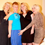 First pic of Three horny older ladies and one strapping partyboy