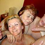 Third pic of This dude loves spreading his joy all over these mature women