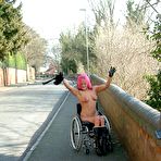 Third pic of Disabled Public Nudity - Leah Caprice