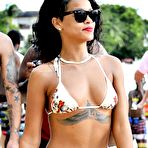 Third pic of Rihanna sexy in bikini on a beach in Barbados