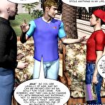 Second pic of Little swindler fabulous 3D gay comics and gay anime fantasy cartoons about the first gay sex of young twink cock