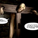First pic of 3D gay BDSM comics: Hard interrogation of young Leo by severe gay master in nazi uniform - extreme bondage gay cartoon story
