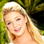 Second pic of Jessie Andrews Slender Blonde Strips at the Poolhouse