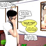 Fourth pic of 3D gay family xxx comics: male anime cartoons about hairy huge cock of young hunk muscle man dude jerking off, sucking 10 inch cock and big balls of his boyfriend and fucking in nifty hentai stories