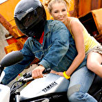 First pic of Nikki Sweet Gives Biker A Blowjob
