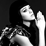 Fourth pic of Katy Perry sexy posing black-and-white scans