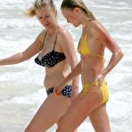 First pic of Kate Bosworth in yellow bikini on the beach in Mexico