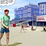 First pic of Young Charlie and gay perverts at the carnival: 3D gay comic story and male anime adventures