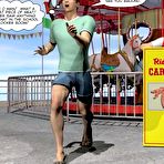 Second pic of Young Charlie and gay perverts at the carnival: 3D gay comic story and male anime adventures