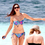 Fourth pic of Nina Dobrev looking sexy in bikini on the beach