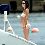 Third pic of Rachel Bilson pregnant in bikini on a boat in Barbados