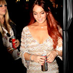First pic of Lindsay Lohan legs and cleavage paparazzi shots