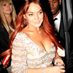 Fourth pic of Lindsay Lohan legs and cleavage paparazzi shots