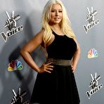 Third pic of Christina Aguilera at The Voice Season 4 Premiere