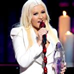 First pic of Christina Aguilera at 39th Annual Peoples Choice Awards