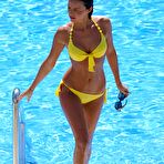 Fourth pic of Lucy Mecklenburgh in yellow bikini poolside