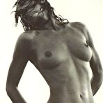 First pic of Connie Nielsen sexy, topless and fully nude b-&-w scans