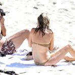 Fourth pic of Kate Moss nipple slip on the beach in St. Barts