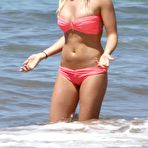 Fourth pic of Ashley Tisdale sexy in pink bikini candids on Hawaii