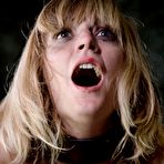 Fourth pic of SexPreviews - Mona Wails blonde milf with small tits is bound her ass and mouth toyed