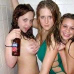 Second pic of Trashed Girl Friends: Naked sexy amateurs showing off their sweet shaved pussies