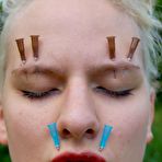 Fourth pic of Outdoor Facial Needle Torture