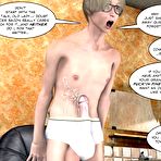 Fourth pic of Passions around teen huge cock 3D anime comics and cartoon story about perverted wishes of chubby mature housewives about young Raymond's monster cock