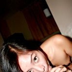 Fourth pic of Exceptionally cute Filipina student Maria gives amateur blow job.