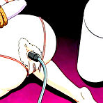 Fourth pic of Bondanime.com present this movie : Roped and whipped hentai gets ass injection with an enema