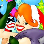 Fourth pic of Harley Quinn blows and gets gooey spermshots facial  [ Online Super Heroes ]