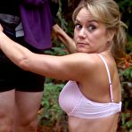 Fourth pic of Megyn Price sexy scenes from Rules of Engagement
