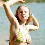 Second pic of eroKatya - hot naturally busty blonde teen - Nice swimsuit - free erotic gallery 