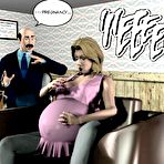 Fourth pic of Bizarre sex experiments, Huge cocks and bukkake cumshot of aliens: 3D anime comics and hentai cartoons about pregnant housewife sex adventures