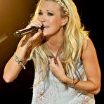 Fourth pic of Carrie Underwood sexy in performs in tiny shorts at music festival