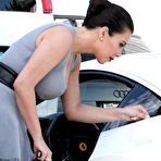 Second pic of Kim Kardashian deep cleavage on the street paparazzi shots
