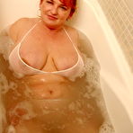 First pic of Nature Breasts - Busty Fat Redhead Taking Bath