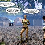 First pic of Busty amazons in savages captivity 3D xxx scifi anime comics: big tits long legs blonde babe in leather bikini uniform in pussy hardcore couple with muscle huge cock cartoon hentai manga fetish