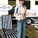 Second pic of Sex affair with the neighbor: 3d xxx comics and anime porn cartoons about young skinny blonde babe with small tits having hardcore sex with her naked neighbor