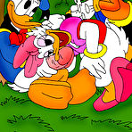 Second pic of Mini Mouse was attacked from behind by Donald Duck \\ Cartoon Valley \\