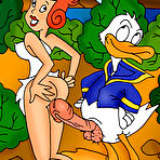 Fourth pic of Mini Mouse was attacked from behind by Donald Duck \\ Cartoon Valley \\