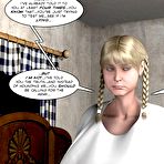 Second pic of Pregnant with alien 3D xxx comics: bizarre BDSM anime cartoon story about pervered bondage fetish fisting experiments of newcomers with pussy and belly of young german blond maid in nazi Germany
