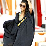 Fourth pic of Kourtney Kardashian caught in blue bikini by the pool