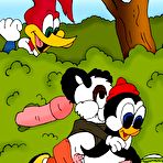 Second pic of April swallows hot Woody Woodpecker as gets screwed \\ Cartoon Valley \\