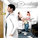 Second pic of Perverted games of pregnant moms: 3D porn comics and anime stories about blackmail of pregnant fat chubby mature babe with big tits and hairy pussy
