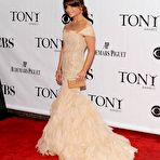 Second pic of Paula Abdul posing for paparazzi in night dress at 64th Annual Tony Awards