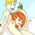 Fourth pic of Kim Possible spreading her legs and pleasuring Gill \\ Cartoon Porn \\