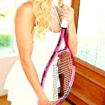 First pic of hot tennis star Gina Lynn gets shoved by her opponent's huge racket @ GinaLynn