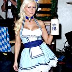 Third pic of Busty Holly Madison shows cleavage at Octoberfest