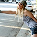 First pic of Teen Hitchhikers - Blonde Teen Parker Page Fucked Outdoors